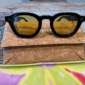 Stylish Black and Yellow Sunglasses